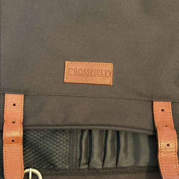 Crossfield messenger bag black and tan - Picture 3 of 14